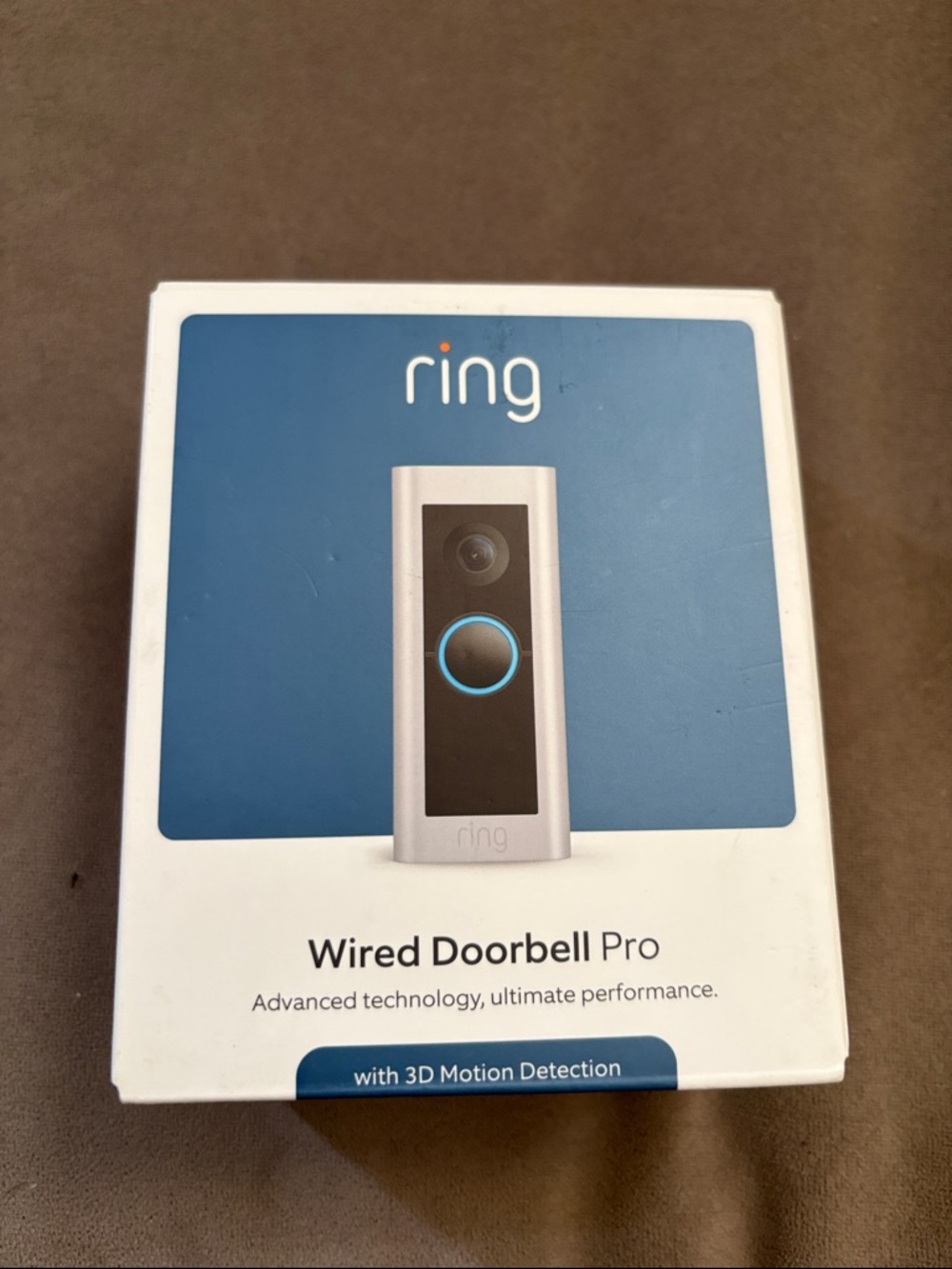 Ring Wired Doorbell Pro in Silver, Black and Blue LED